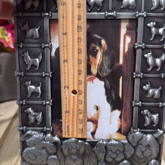 Vintage 3-D Dog Doggy Puppy Metal Frame New in Box - Picture 8 of 11